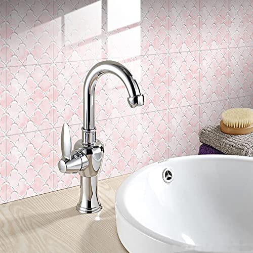 Nanxson 25-Sheet Peel And Stick Tile For Kitchen Backsplash, 6"X6" Self-Adhesive Decorative Wall Tiles For Bathroom, Bedroom (Pink-01) #TOP4
