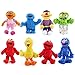 8 Piezas De Juguetes De Barrio Sésamo Elmo Monster Big Bird Geover Murray Zoe Bert Muñecas para Padres E Hijos 27-40 Cm, Suaves Suaves para Niños Cumpleaños Navidad Halloween Pascua Regalos