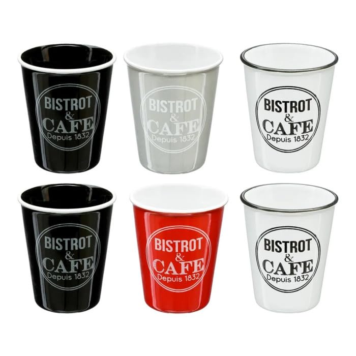 Lot De 6 Tasses à Café Terre Inconnue 10cl Vert - Faïence Secret De Gourmet