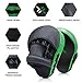 Xnature Curved Boxing MMA Punching Mitts Boxing Pads Hook & Jab Pads MMA Target Focus Punching Mitts Thai Strike Kick Shield a Pair (Dark Green)