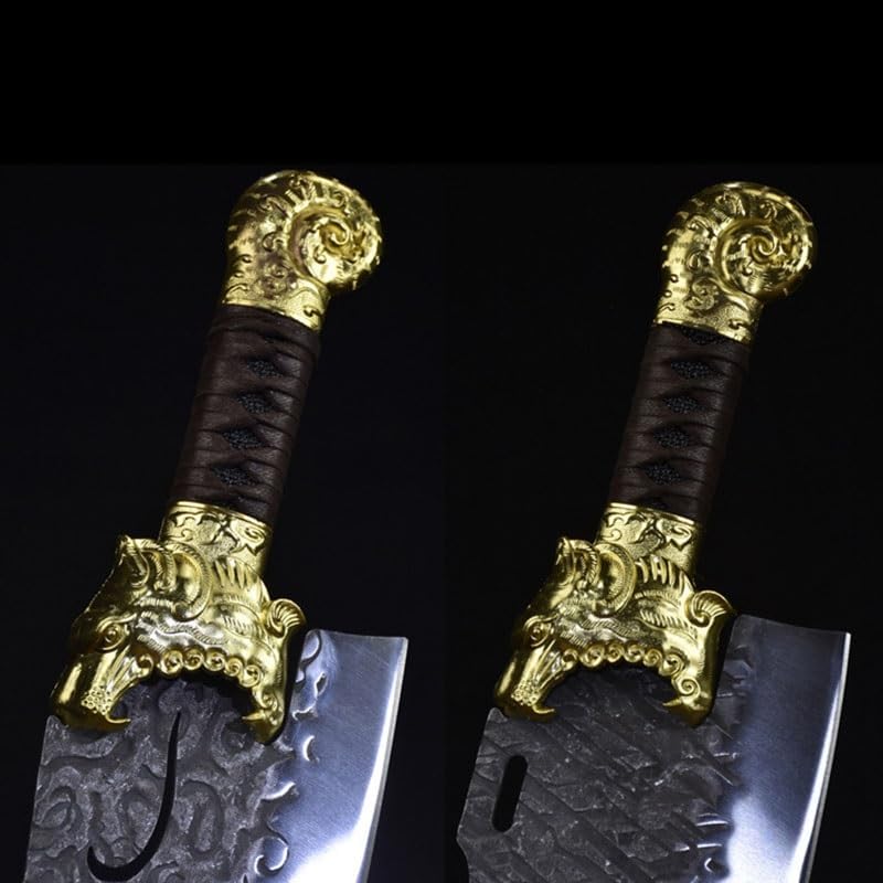Meat Cleaver,Cleaver Knife 9 Inch Chopper Knife Sharp Cleaver Hatchet Butcher Longquan Kitchen Knives Bone Meat Poultry Tools (Color : Chopper Knife-A)