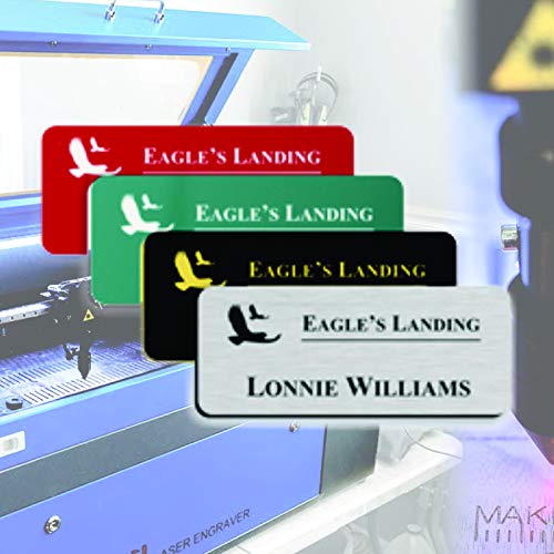 Amazon Com Nametagcountry Custom Personalized Employee Smooth Plastic Name s Badge For Business Magnet Or Other Fastener Office Products