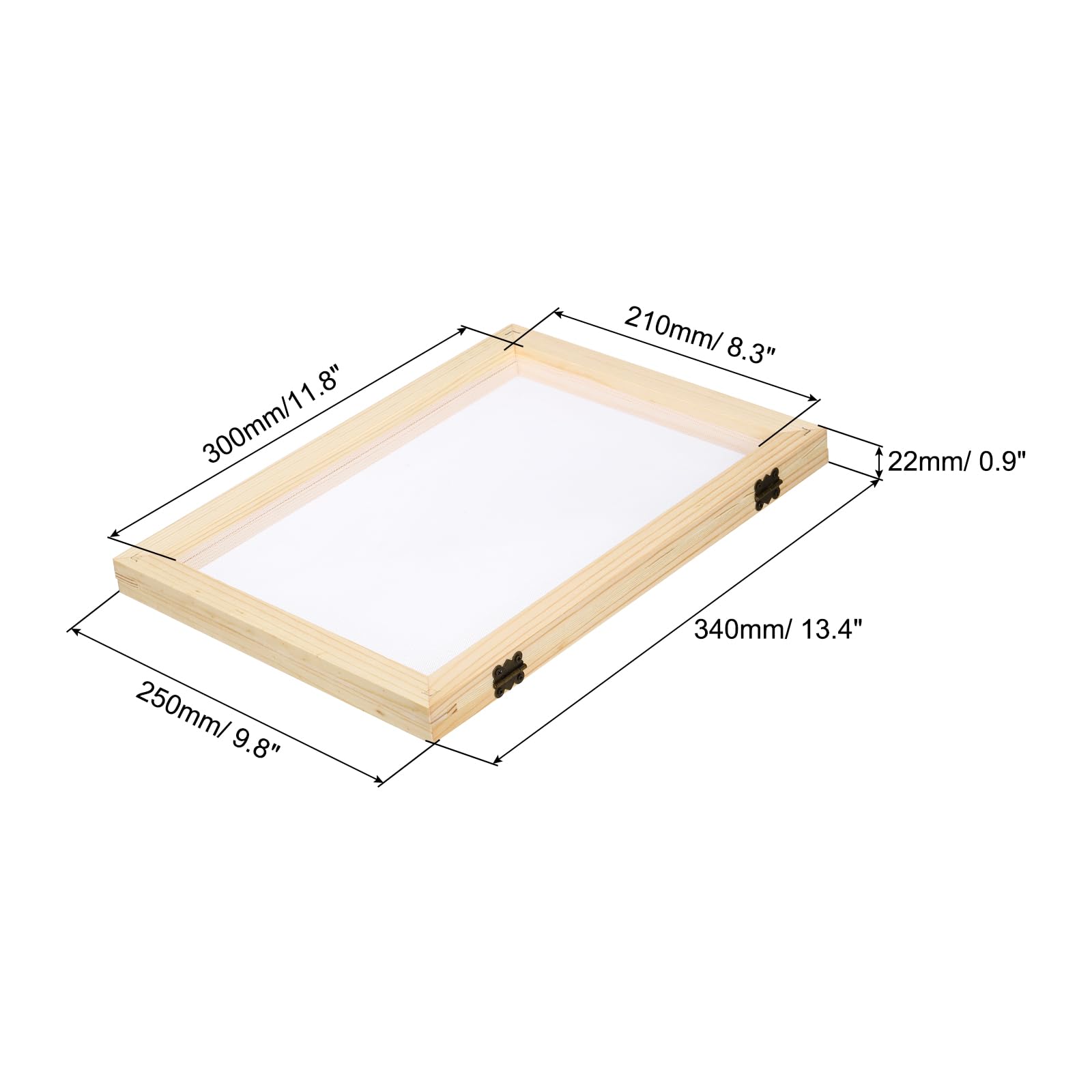 PATIKIL A4 Sizes Wooden Paper Making Screen Set - Image 2