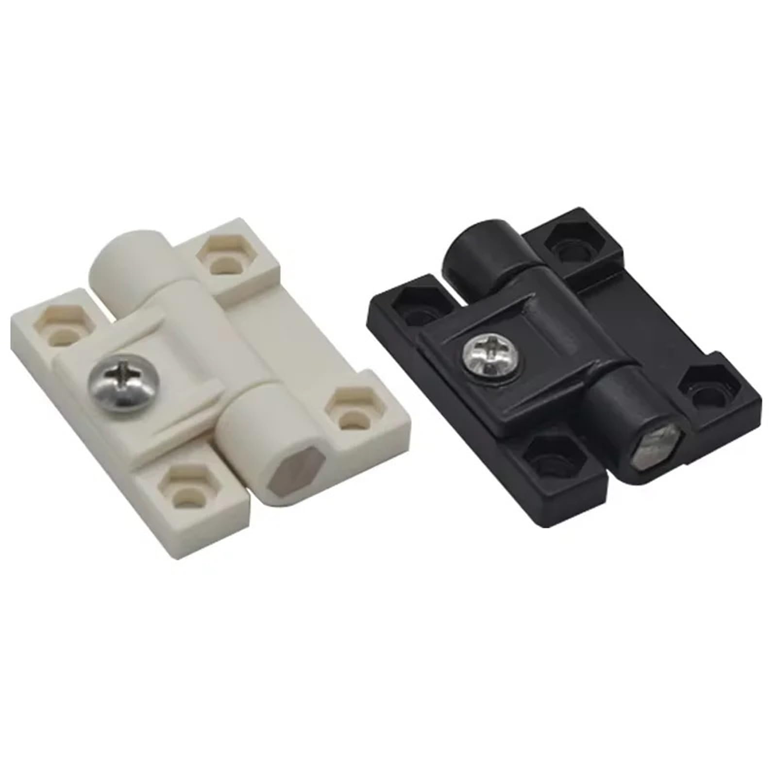 Charnières à friction en plastique réglables E6-10-301-10 noires pour trappe et capot