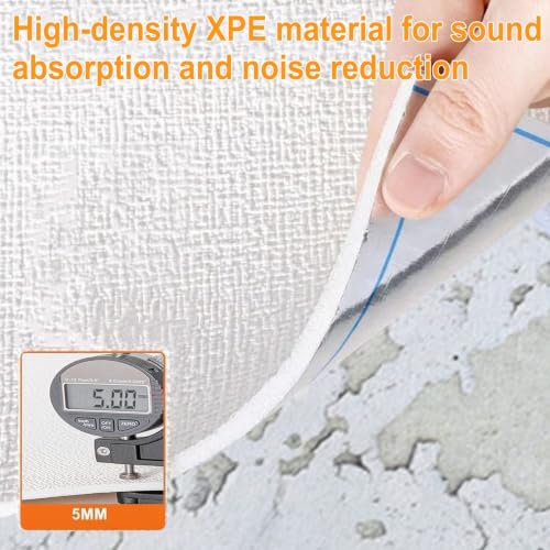 Papier peint isolant thermique 5mm imperméable blanc pour salon - 3