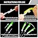 BHwra 300pcs Fishing Glow Sticks for Fishing Pole Bobber, Mini Green Glow in The Dark Fishing Pole Light Sticks Rod Tip for Night Fishing Halloween Easter Decoration