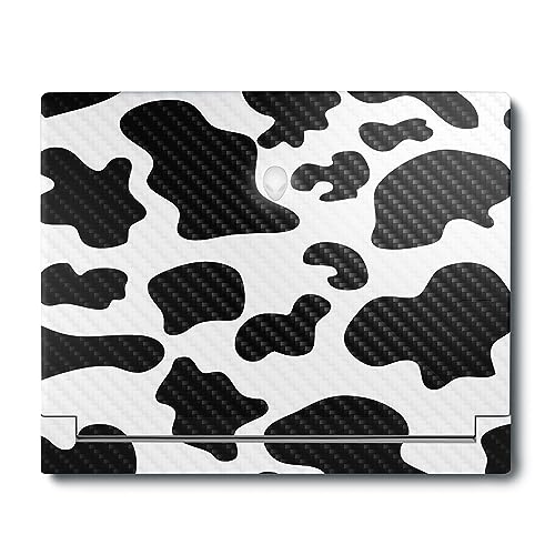 Image of MightySkins Carbon Fiber Skin Compatible with Alienware X16 R1 (2023) Full Wrap Kit - Cow Print | Protective, Durable Textured Carbon Fiber Finish | Easy to Apply & Change Styles | Made in The USA