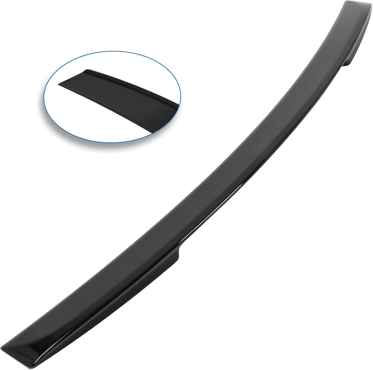 SCITOO ABS Glossy Black Spoiler Wing Fits for 2006-2007 for Honda for Accord 1PC Rear Trunk Spoiler Wing