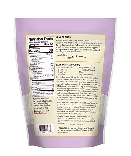 Bob's Red Mill Small Pearl Tapioca - 24 Oz - 2 Pk #TOP1