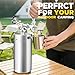 Hgkeke128OZ Mini Keg Growler,Stainless Steel Beer Keg Tap System Portable Draft Beer Dispenser to Keep Fresh and 55PSI CO2 Pressure Growler Carbonation, Beer Tap System for Homebrew, Camping(Silvery)