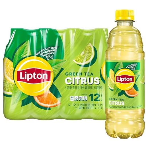 Lipton Green Tea Citrus, 16.9 Fl Oz Bottles (Pack of 12)