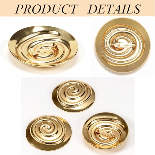 Broches dorées en spirale à fixation stable pour drapés de toge