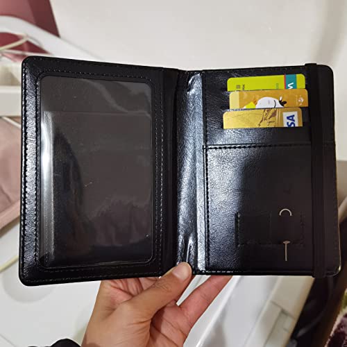 Lifutopia Bling Passport Vaccine Card Drive License Holder Combo W/Airtag Keychian, Glitter Rfid Blocking Credit Card Holder Travel Wallets Cover Case For Men Women Colorful #TOP2