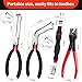 SBGGRL 4 Pcs Electrical Disconnect Pliers and Cars Terminal Pin Removal Tool Kit,37960/37980/13120/ Collar Hose Clamp Pliers Set for Automotive Electric Wire Plug Separatorl