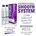 KCB Professional Smooth System, 2 Steps Brazilian Keratin Hair Treatment for Smoothing and Hair Frizz Control, Complex Blowout, Straightening, All Hair Types, Formaldehyde Free, 3.38 Fl oz / 100ml Kit