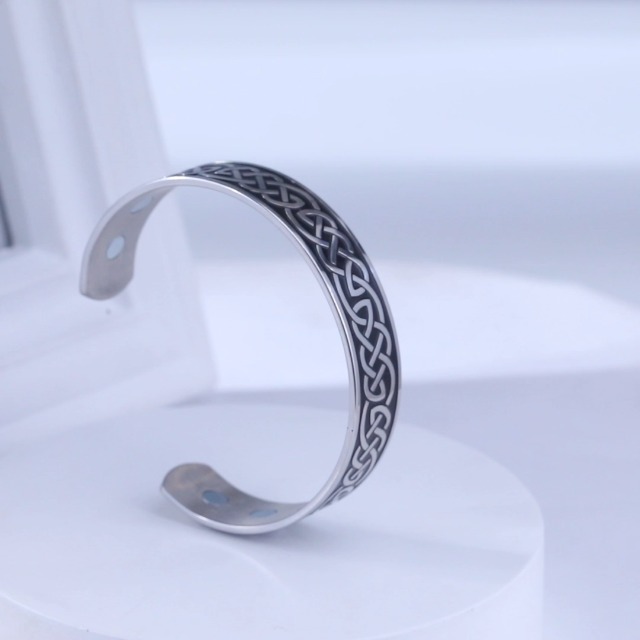 Pulsera Celta Nudo en Acero Inoxidable para Hombre miniatura 7