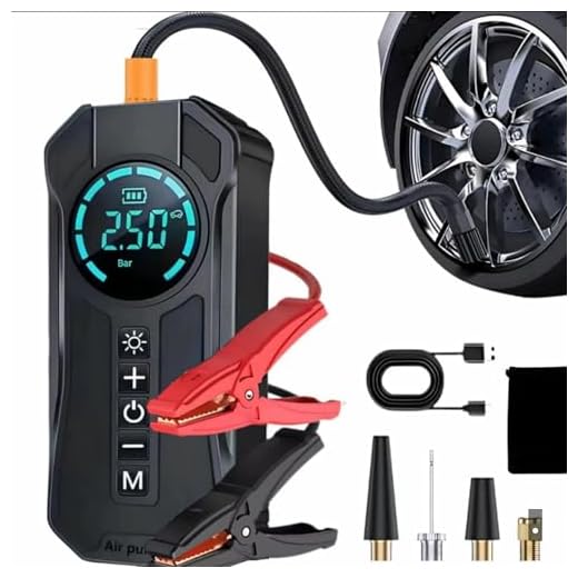 Compressor de Ar Portátil Multiuso Recarregável – Inflador Elétrico Sem Fio para Pneus de Carro, Moto, Bicicleta e Bolas com Display Digital e Luz LED