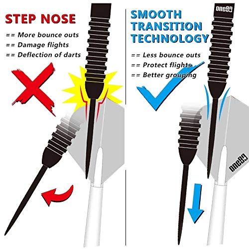 One80 90% Tungsten Professional Steel Tip Darts Set With Gift Box (H-22G) #TOP5