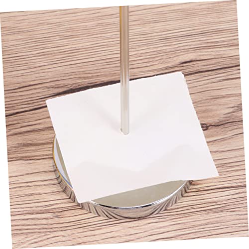 STOBOK 9 Peças Suporte De Recibo De Mesa Haste Reta De Mesa Aço Inoxidável Verifique o Eixo Para o R