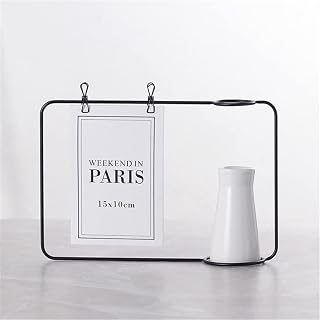 Wrought Iron Desktop With Vase Office Furnishings Memo Folder Card Photo Stand Desk Name Message Clip