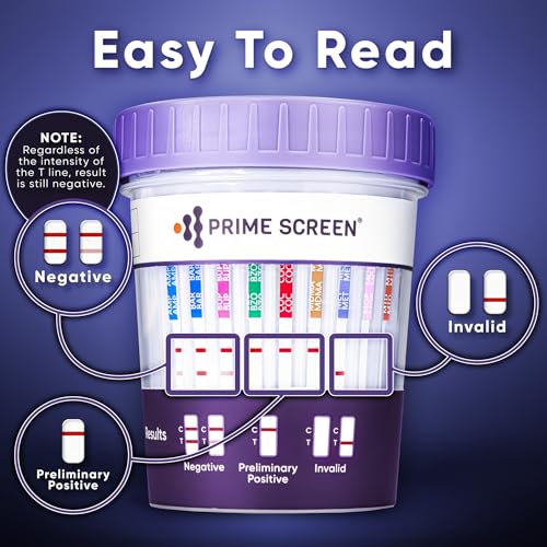 prime screen-12 panel multi drug urine test compact cup thc 50 ampbarbupbzococmampmetmdmamopopimtdoxypcp c-cup-1 pack