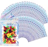 200 Piezas Bolsas Hermeticas, Bolsas Holográficas Resellables, 14x20cm
