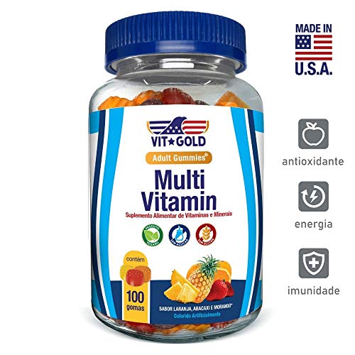 Gummies Multivitamínico Vitgold 100 gomas mastigáveis