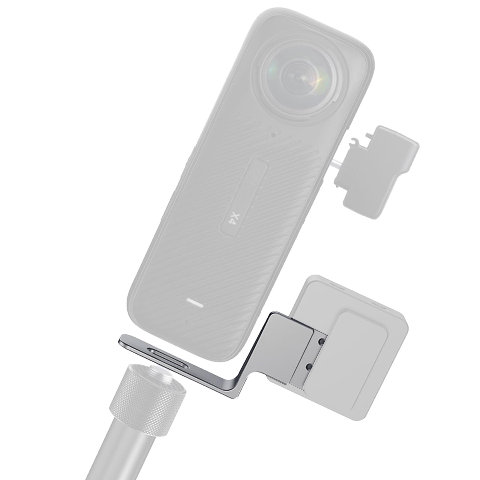 CHENZILIN Special Selfie Stick Cold Shoe for 360 Action Cameras Microphones Mounting Bracket Stand