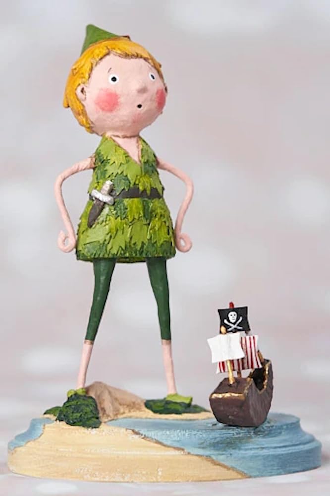 The Bridge Collection Lori Mitchell Peter Figurine - ESC Peter Pan Figure - Novelty Storybook Lori Mitchell Figurines for Home Decor