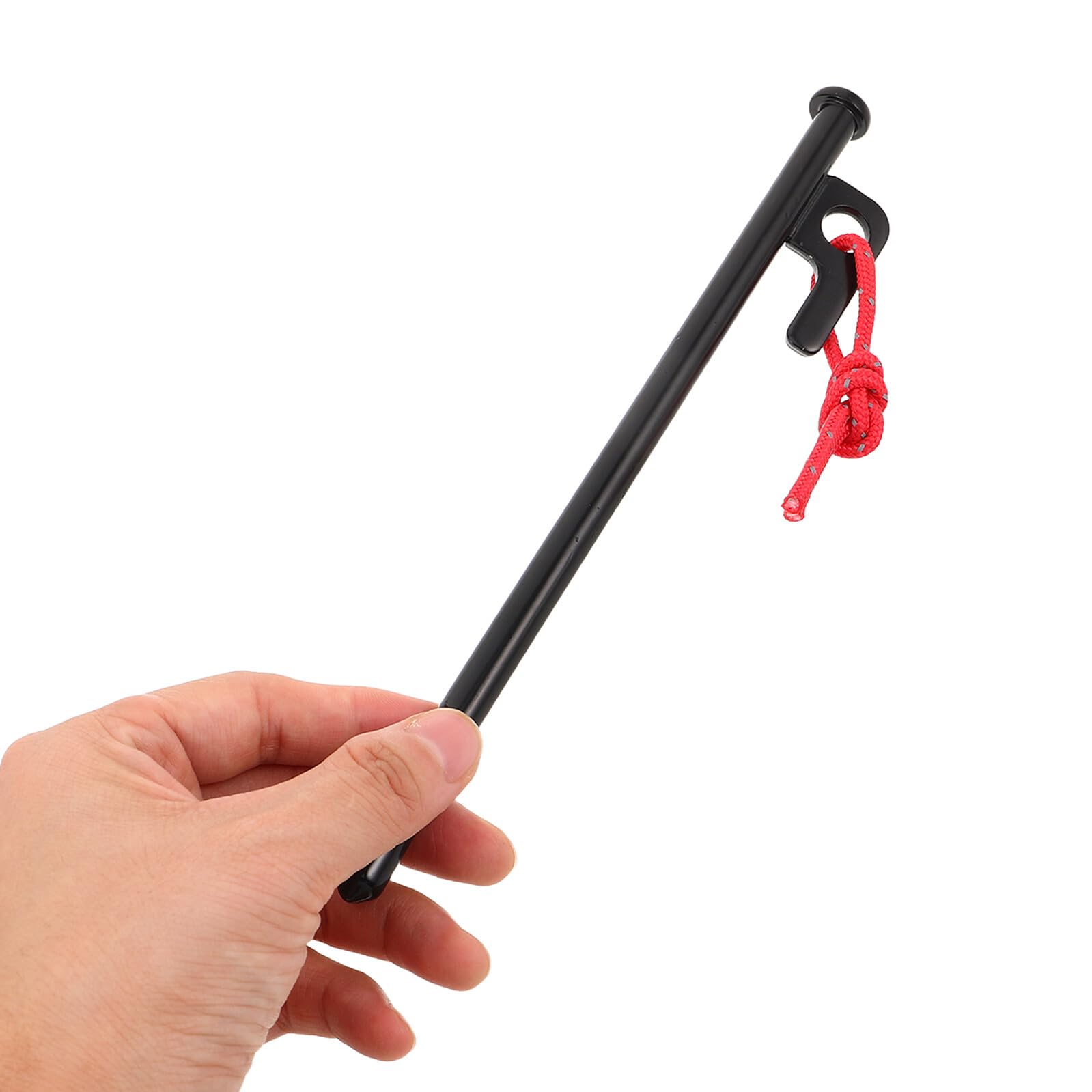 ifundom 6 Pezzi Picchetti da Campeggio Nero Picchetti Resistenti per Tende e Teli Outdoor Fissaggi Rapidi e Stabili Antivento per Sabbia e Terra per Escursionismo e Zaino in Spalla