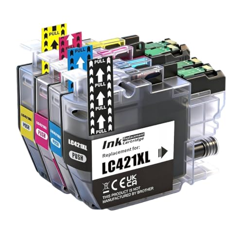 Cartouche d'encre J1050DW 1140DW 1800DW compatible Brother pack de 4 couleurs noir et couleur