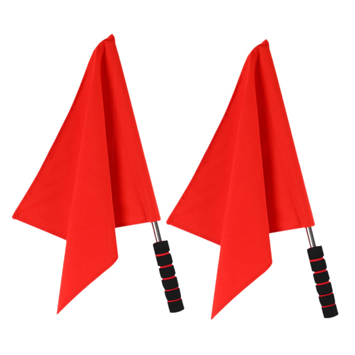 POPETPOP 2pcs Handheld Referee Signal Flags Faderesistant for Sports Events Highly Visible for Soccer Basketball and Athletics Competitions