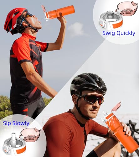 MYFOREST 24oz/700ml Insulated Cycling Water Bottle, Surgical Steel 18/10, Fits Most Bike Cages, Gulp/Sip 2-in-1, Dishwasher-Safe, Anti-Scratch - Image 6