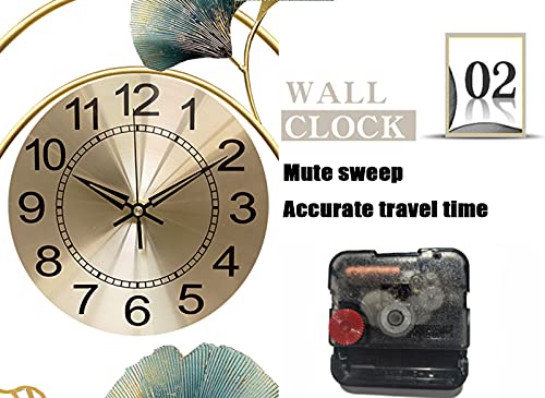 Horloge murale fer art décoration haut de gamme pendule 47x75 cm