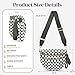 Spacious Nylon Checkered Crossbody Bum Bag for Women, Fashion Checkerboard Fanny Pack Purse with Anti-theft Pocket, Adjustable Wider Strap Wasit Bag (White-Green)