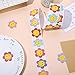 AnyDesign 1000 Daisy Flower Stickers Roll Happy Smile Face Decal Self-Adhesive Floral Reward Groovy Motivational Stickers for School Teacher Kids Students, 8 Designs