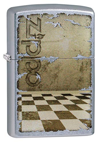 Zippo Classic Lighter-Chess Floor Feuerzeug, Messing, Individual Design, Original Pocketsize