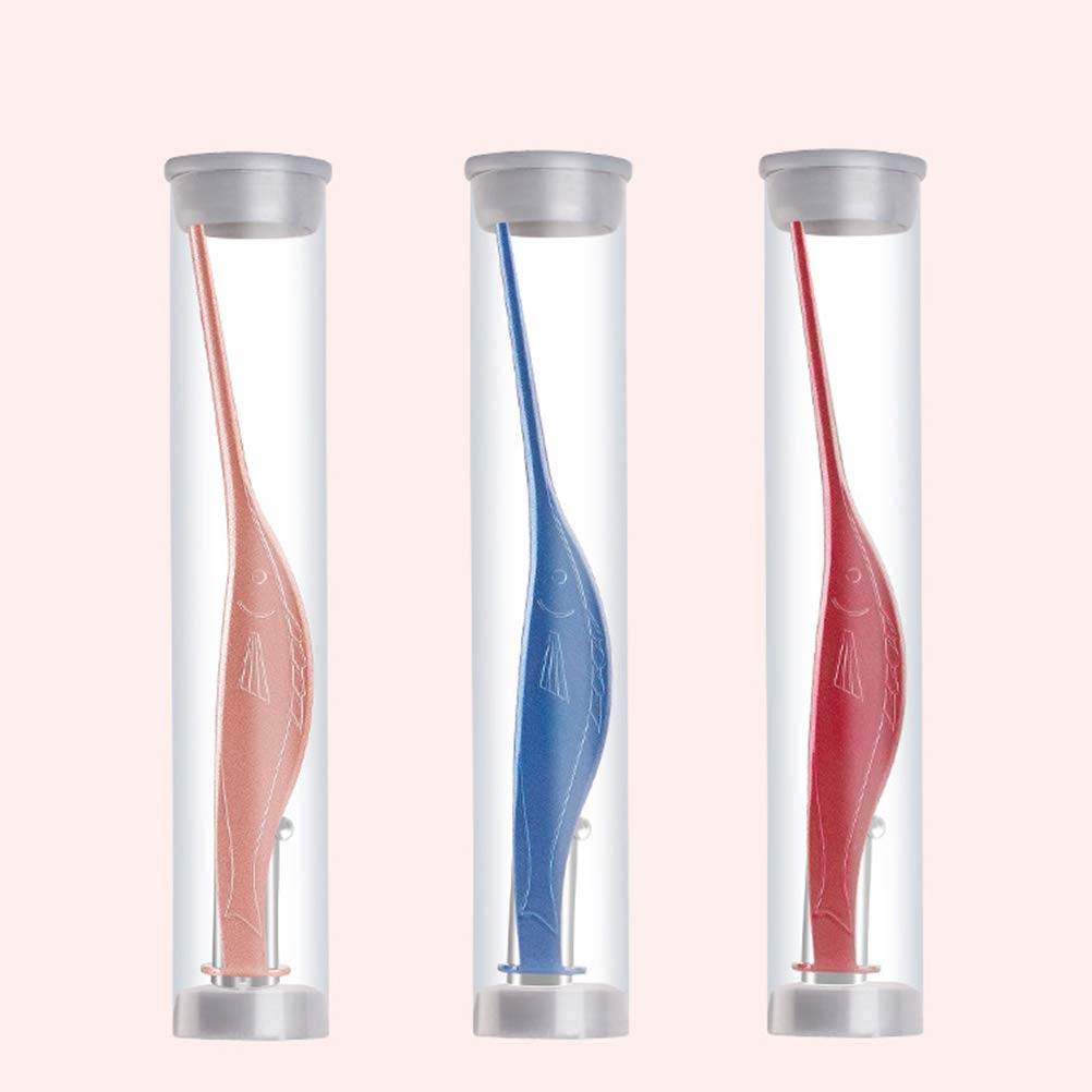 SUPVOX 1 pinzetta per orecchie a LED, rimozione del cerume in acciaio inossidabile, pinzetta cosmetica per la rimozione dei peli di ciglia e sopracciglia (colore casuale)