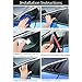 Boltry ABS Carbon Fiber Print Rear Side Window Louvers Air Vent Scoop Shades Cover Blinds Trim for Ford Fusion 2013 2014 2015 2016 2017 2018 2019 2020 2021（Carbon Fiber）
