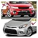 Majolaory Compatible for KIA Cerato K2 2-Door Koup Front Bumper Lip Spoiler Splitter Diffuser Cerato EX SX Coupe 2013 2014 2015 2016 2017 Pre-Lci Bodykits Tuning