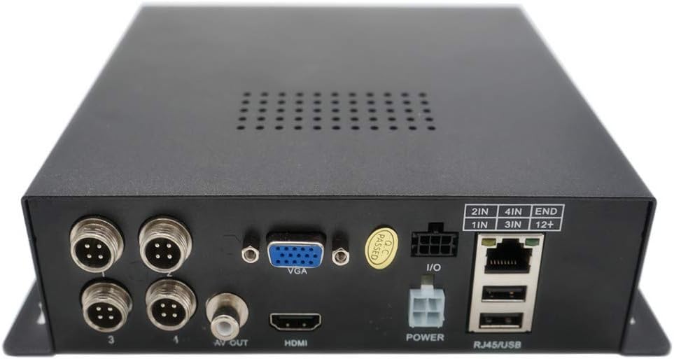 WeniChen 4 Channel 1080P HDVR Hard Disk Video Recorder for Vehicle Bus Truck Security Monitoring, Support Hard Disk up to 4T, with HDMI/VGA HD interface