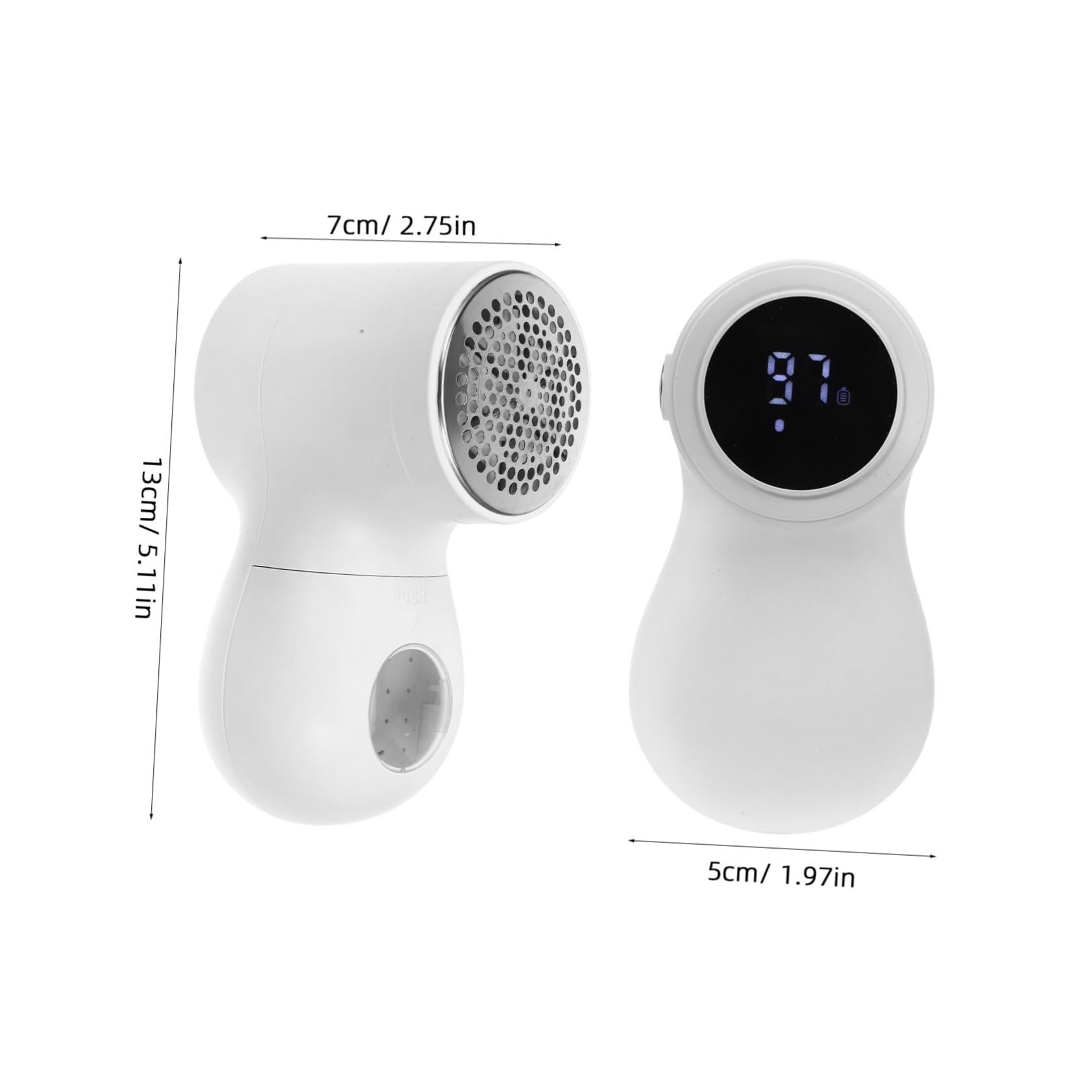 BESTYASH Quitapelusas Eléctrico Portátil para Ropa Batería 800mah, Material Abs y Acero Inoxidable, Diseño Antideslizante para Eliminar Pelusas y Bolas de Lana en Prendas y Ropa de Cama
