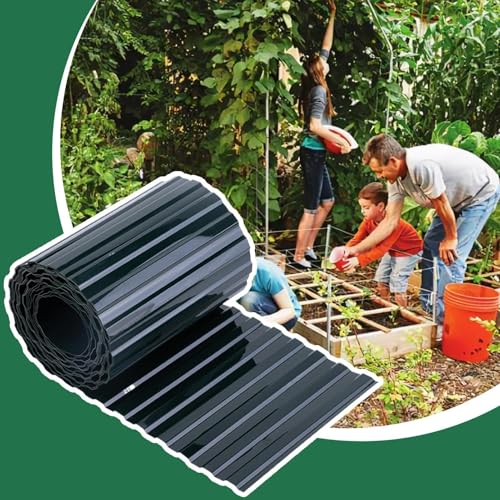 Valla de jardín con borde modular y panel de malla resistente al sol 4