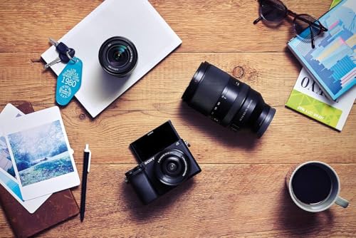 Sony Alpha 6400 | Appareil Photo Numérique Hybride APS-C (24, 2 MP, AF en 0.02s, Suivi des Yeux, 4K HLG, Ecran Selfie Vlogging)