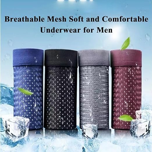 4 PCS Hydrolabs Boxers, Hyrolabs Bamboo Boxers, Bamboo Boxer Briefs, Ice Silk Breathable Briefs3