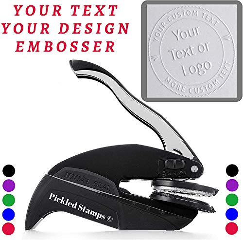 Custom Logo Embosser Seal Stamp Your Own Design Personalized 1 X 5/8" #TOP7