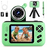 Makolle Kids Camera, Birthday Gifts for Boys and Girls Age 3-8, Green