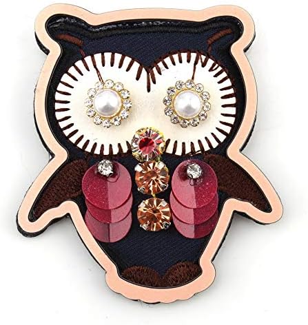Fashion Cute Glass Crystal Rhinestone Owl Brooches and Pins for Girls Clothes Chinese Brooch Accessories