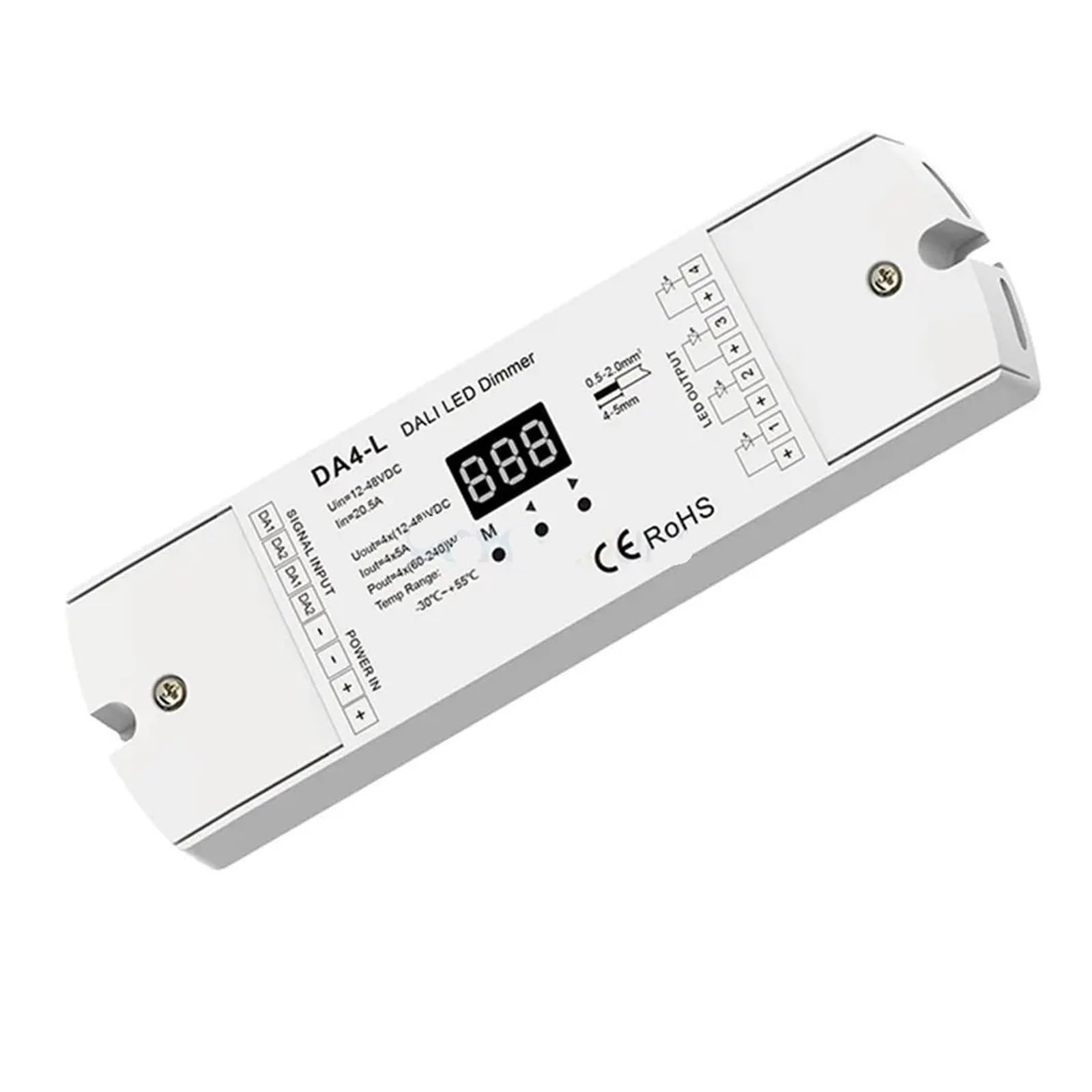 Regulador digital 24V DC 12V DA4-L DALI CV PWM para tiras de led