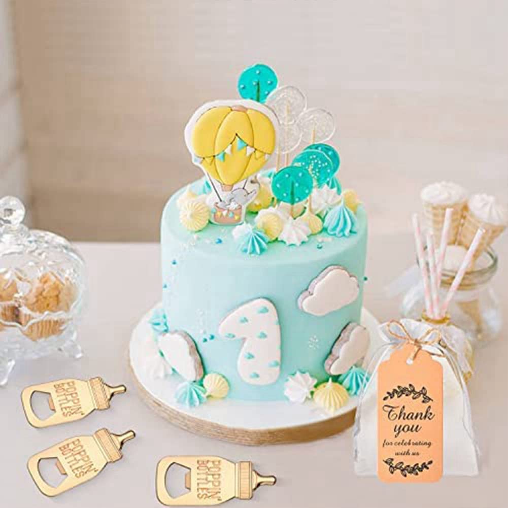 24 Stück Babyparty-Bevorzugungen für Gäste, Geschenke oder Andenken an die Rückkehr der mit Flaschenöffner für Geschenke (Flasche)